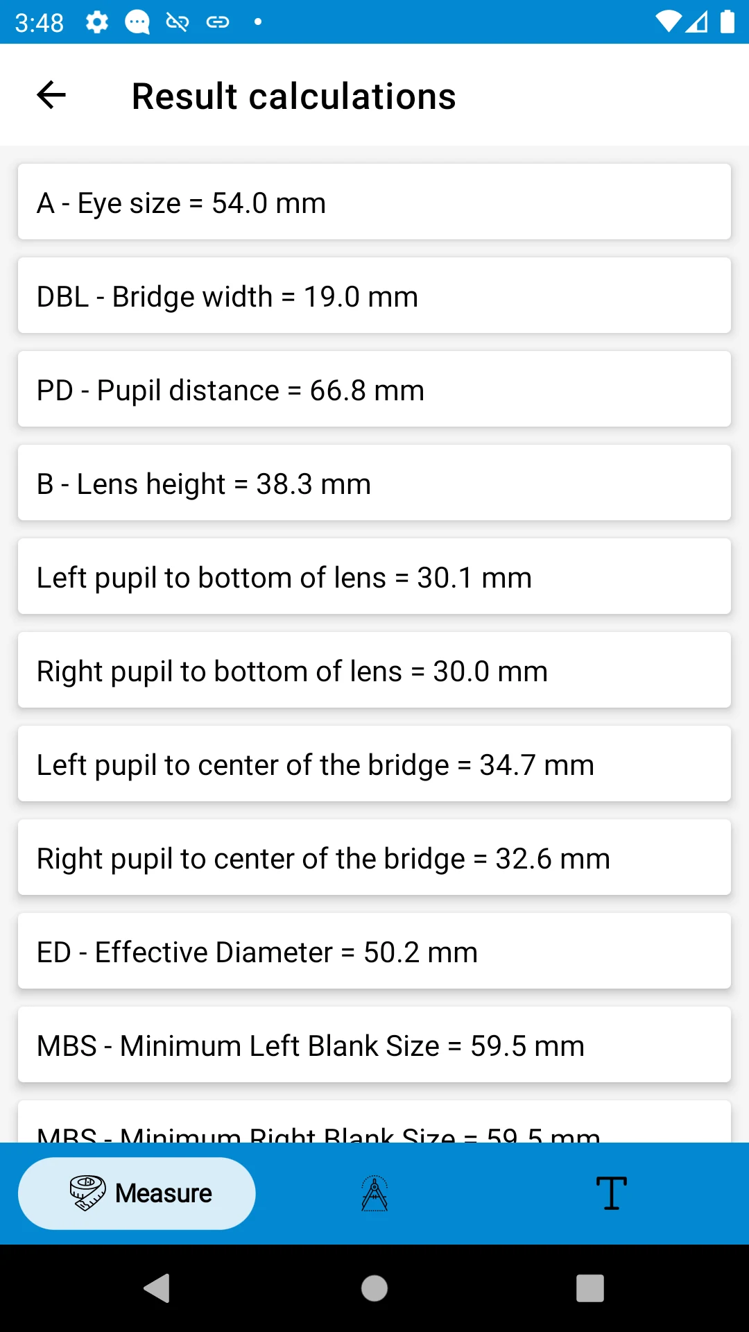 OptoExpert: AI Lens Measure screenshot