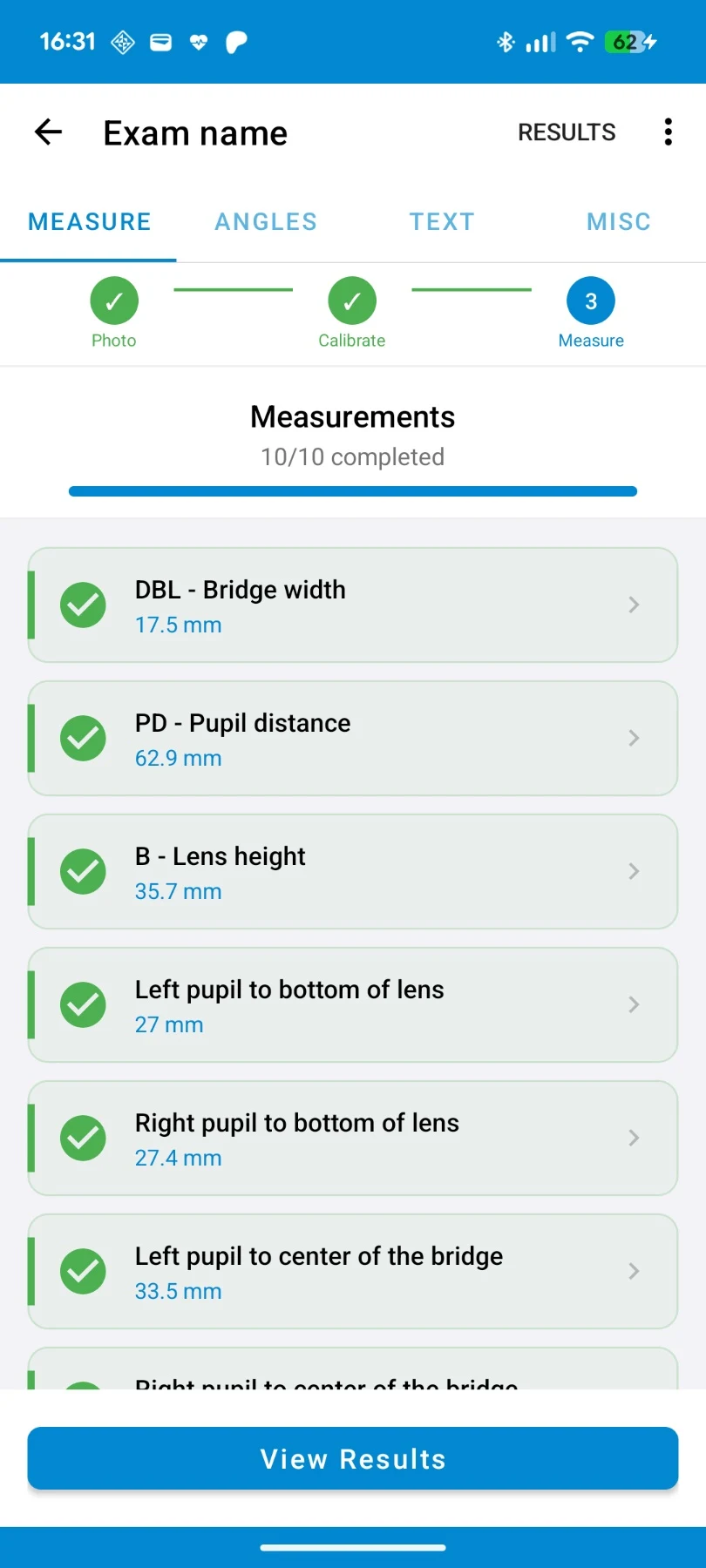 OptoExpert: AI Lens Measure screenshot